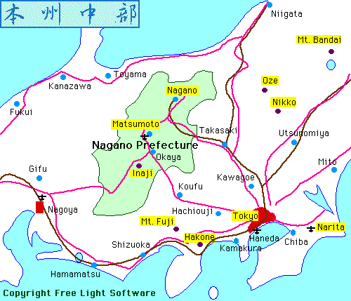 map honshu chubu